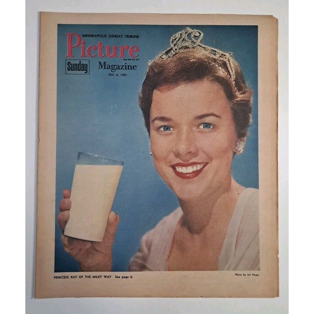 Picture Magazine Minneapolis Sunday Tribune 10/6/57 Princess Kay The Milky Way